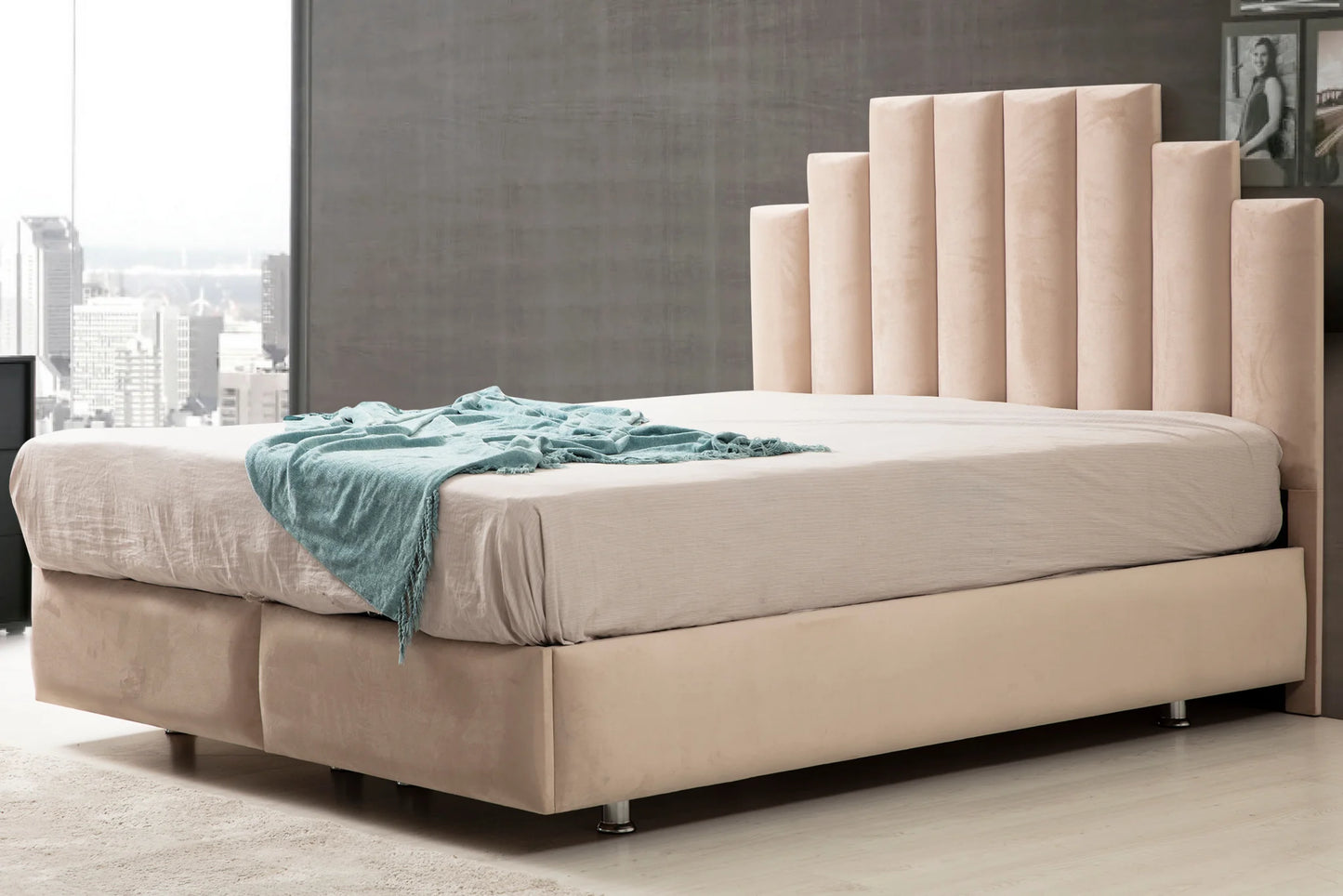 Lit Coffre Natura Beige